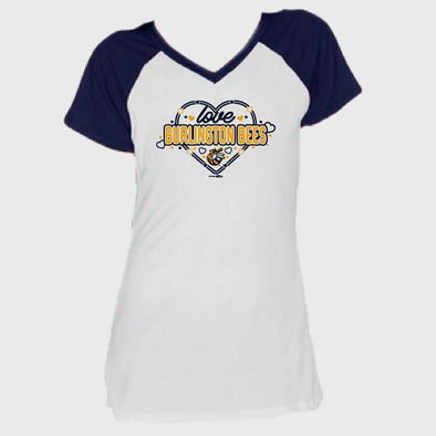 Burlington Bees Youth Girls Crepe V-Neck