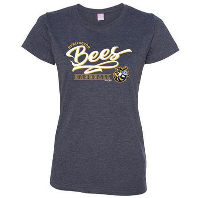 Burlington Bees Ladies Vintage Navy Tee