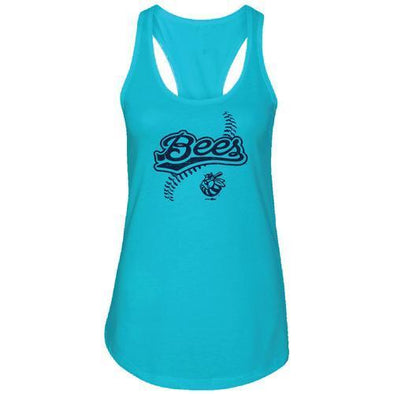 Burlington Bees Ladies Lagoon Blue Racerback Tank
