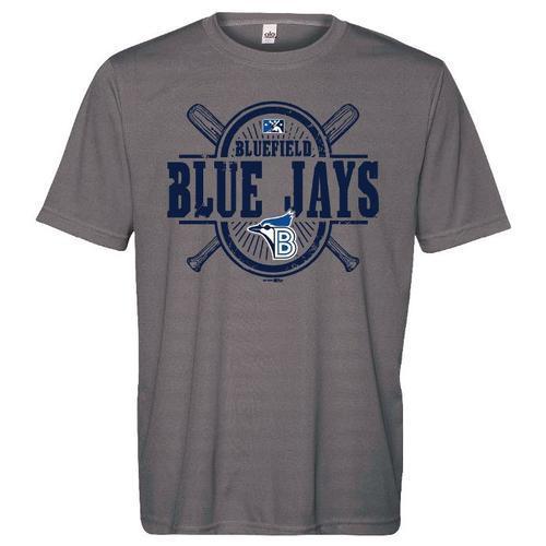 Bluefield Blue Jays Grey Performance Tee