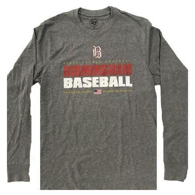 Birmingham Barons 47 Brand Birmingham Baseball Long Sleeve T-Shirt