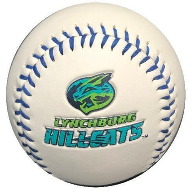 Lynchburg Hillcats Hillcats White Primary Logo Ball