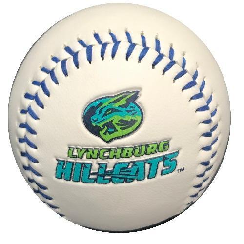 Lynchburg Hillcats Hillcats White Primary Logo Ball