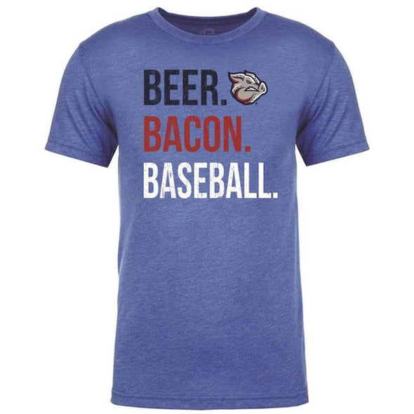 Beer Bacon Baseball Mens Tee