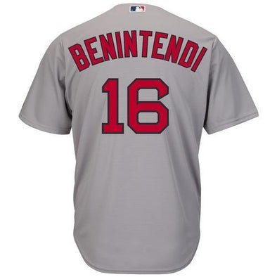Boston Red Sox Majestic Grey Benintendi Jersey