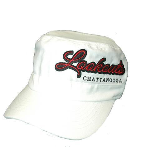 Chattanooga Lookouts Berryhill White Woven Cotton Poly Cap