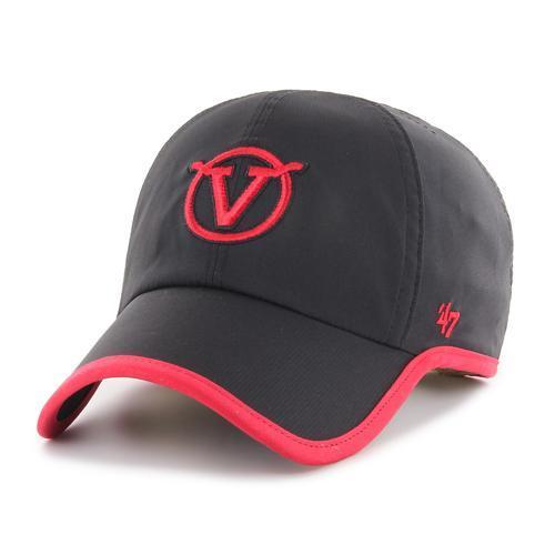 Visalia Rawhide Black & Red Clean Up Cap