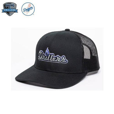 Black Mesh "Drillers" Snapback Cap