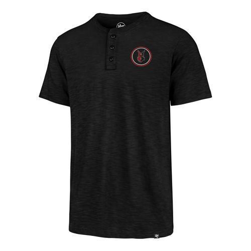 Indianapolis Indians Black '47 SCRUM Henley Tee