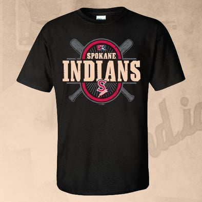 Spokane Indians Black Fulcrum Tee