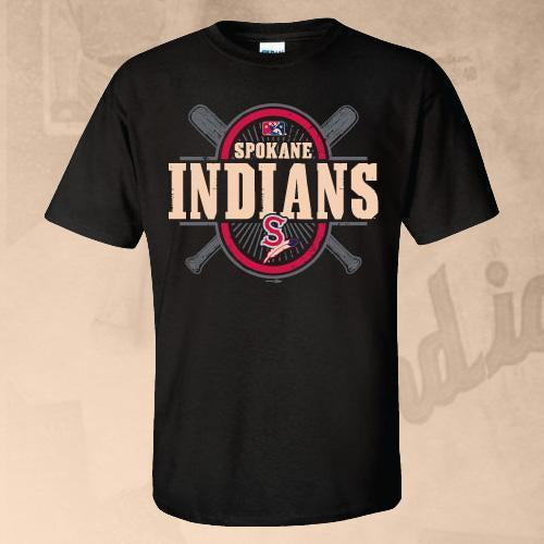 Spokane Indians Black Fulcrum Tee