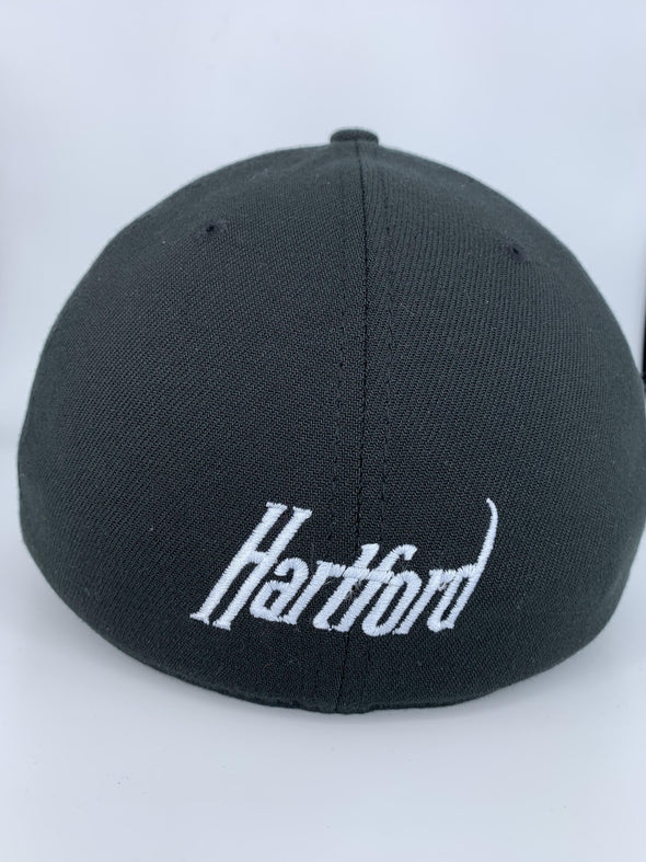 Hartford Yard Goats New Era Black Flex Fit w/ Uncle Sam Logo