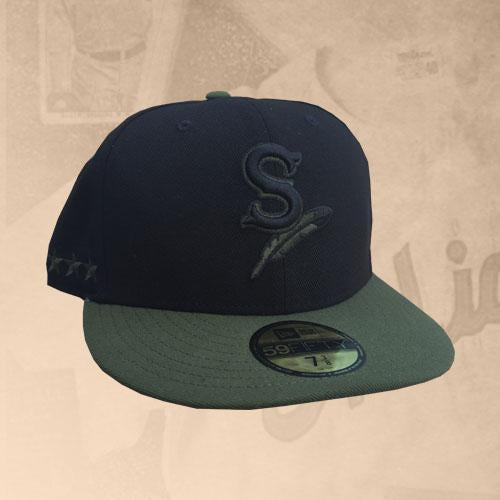Spokane Indians Fitted Black Ifle Green Cap