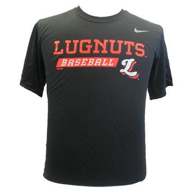 Lansing Lugnuts Nike Black Dri-Fit T-shirt