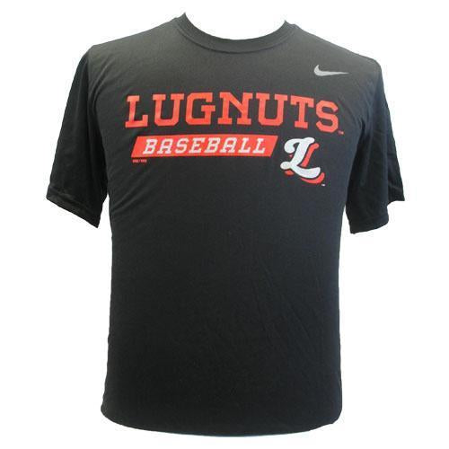 Lansing Lugnuts Nike Black Dri-Fit T-shirt