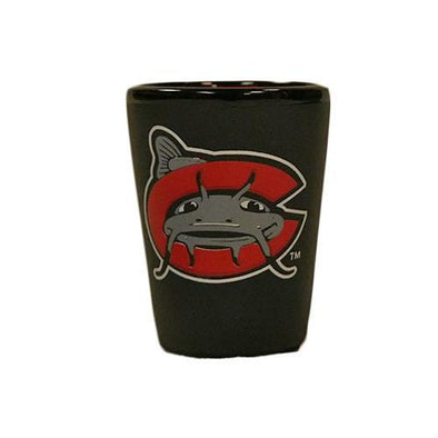 Carolina Mudcats Black Matte Shot Glass