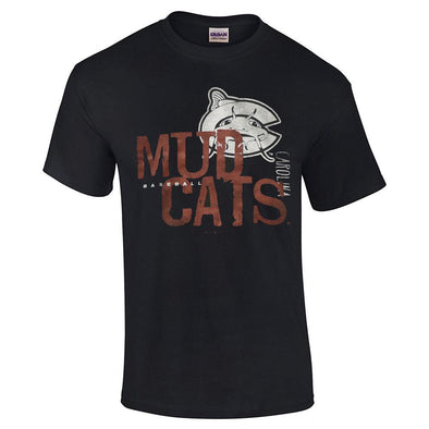 Carolina Mudcats Black Overlay Tee