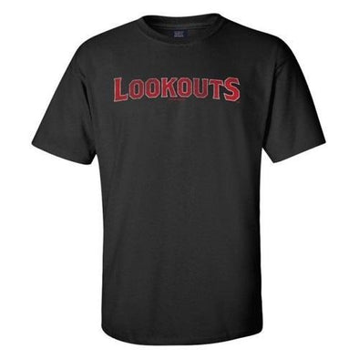 Chattanooga Lookouts Classic T-Shirt with Jersey Lettering Black