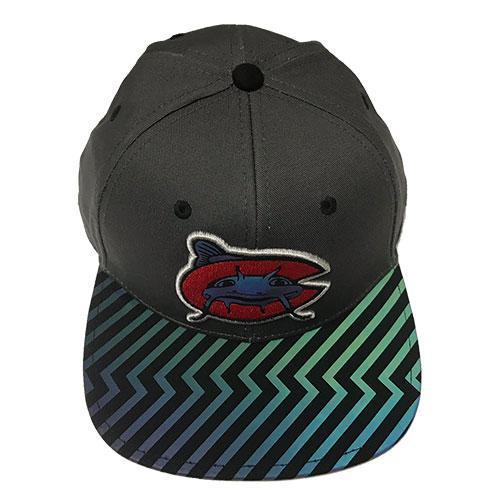 Carolina Mudcats Youth Charcoal Bolt Snapback