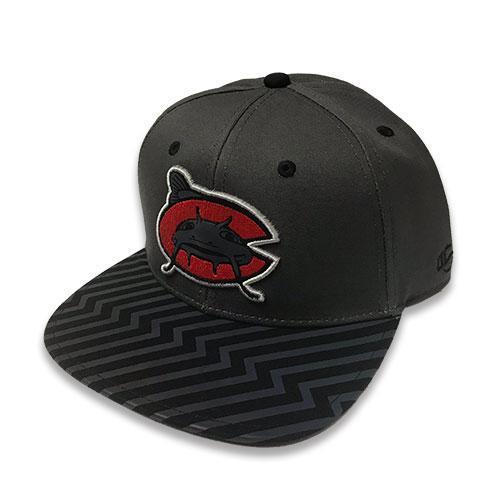 Carolina Mudcats Youth Charcoal Bolt Snapback