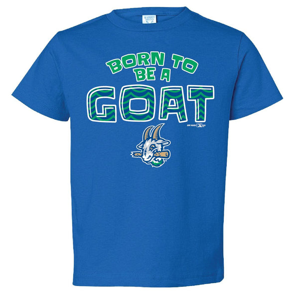 Toddler Bimm Ridder Born To Be A Goat Tee in Royal