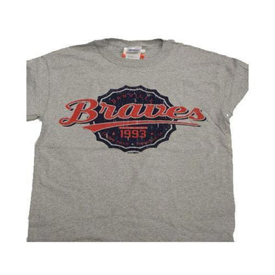 Danville Braves Adult Bottle Gray Tee