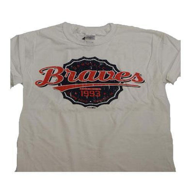 Danville Braves Adult Bottle White Tee