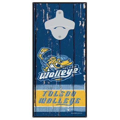 Walleye Bottle Opener Sign