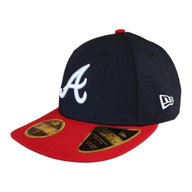 Atlanta Braves Navy/Red On Field 5950 Low Profile Hat