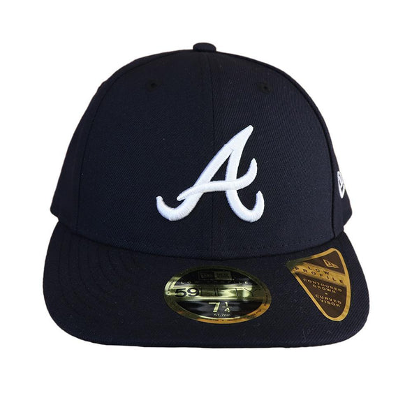 Atlanta Braves Navy On Field 5950 Low Profile Hat