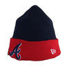 Atlanta Braves Navy and Red Beanie
