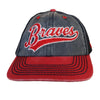 Rome Braves Navy/Red Script Trucker Hat