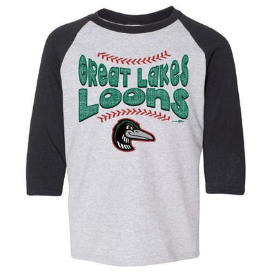 Great Lakes Loons Bubble Raglan - Youth