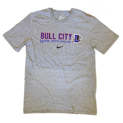 Durham Bulls Nike Gray Bull City T-Shirt