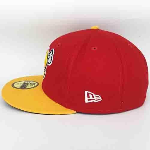 Hartford Steamed Cheeseburger 2019 On-Field Cap in Red/Yellow