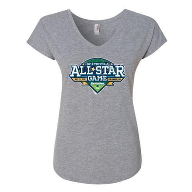 Columbus Clippers Bimm Ridder Women's Gray All-Star Game Tee, Columbus Clippers