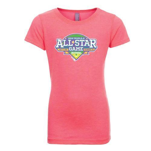 Columbus Clippers Bimm Ridder Youth Pink All Star Tee, Columbus Clippers