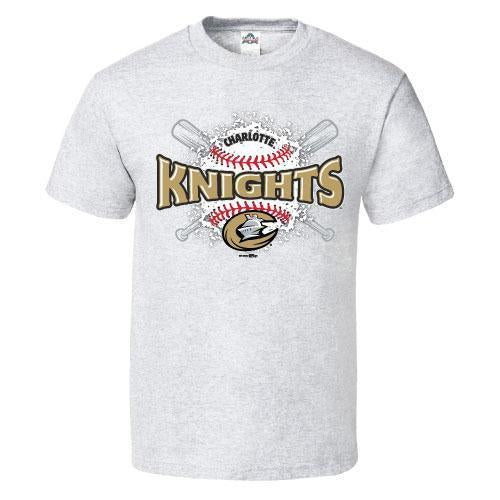 Charlotte Knights Youth Ash Slippery Tee