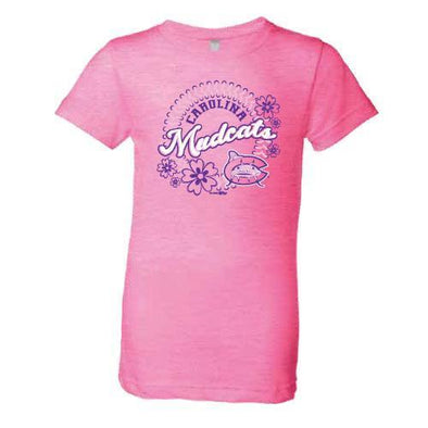 Carolina Mudcats Neon Heather Pink Shayna Tee