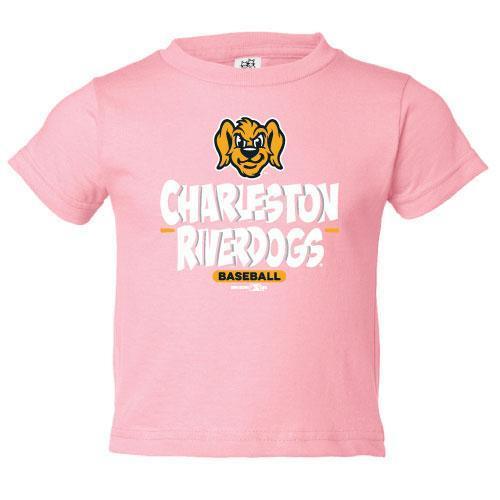 Charleston RiverDogs Youth/Infant BP Tee Pink