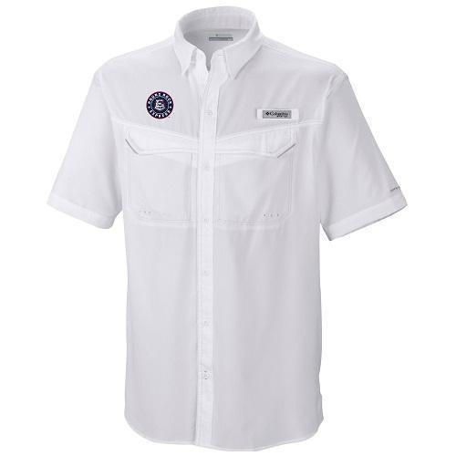 Round Rock Express Low Drag Fishing Shirt White