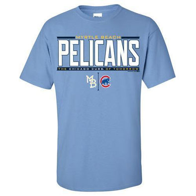 Myrtle Beach Pelicans BIMM RIDDER CUBS CAROLINA BLUE GIFT AFFILIATE TEE