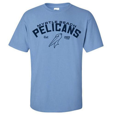 Myrtle Beach Pelicans BIMM RIDDER CAROLINA BLUE STARTED TEE