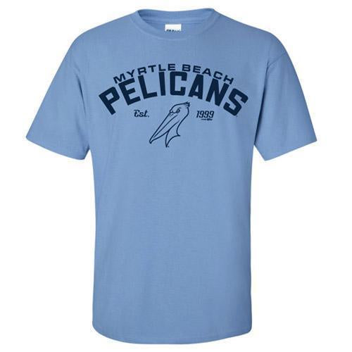 Myrtle Beach Pelicans BIMM RIDDER CAROLINA BLUE STARTED TEE