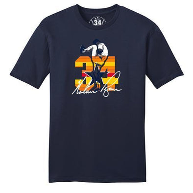 Round Rock Express Nolan Ryan Foundation Navy Sunrise Tee