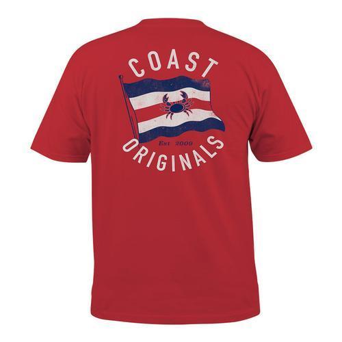 Greenville Drive Coast Red Original Flag Tee