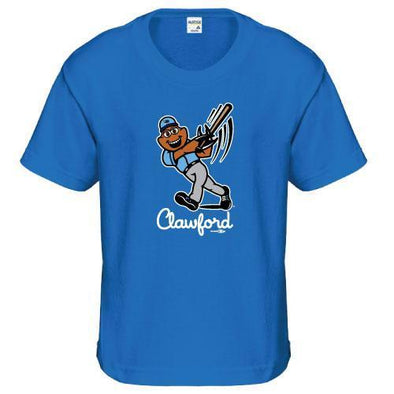 Charlotte Stone Crabs CLAWFORD- Royal Youth Tee