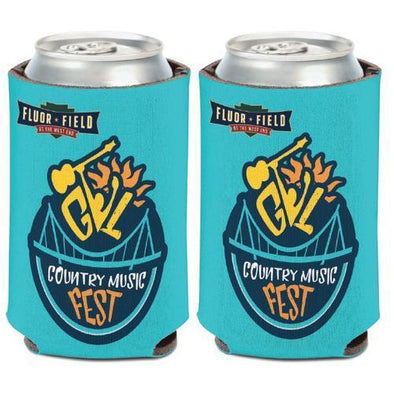 Greenville Drive CMF Fest Turquoise Can Cooler