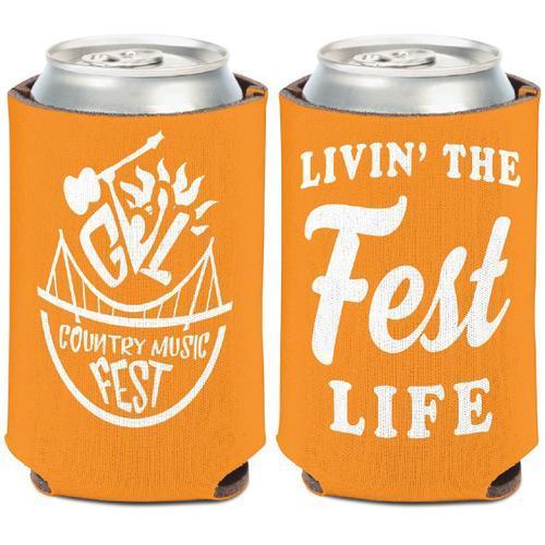 Greenville Drive CMF Fest Orange Can Cooler