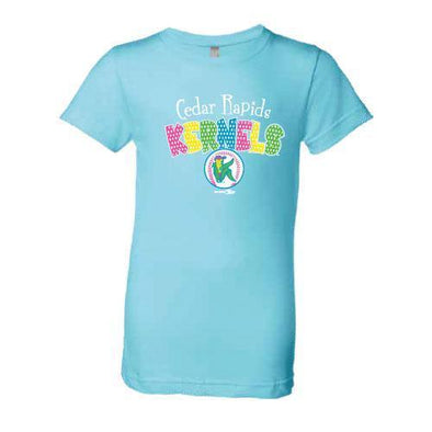 Cedar Rapids Kernels Girls Light Blue Kernels T